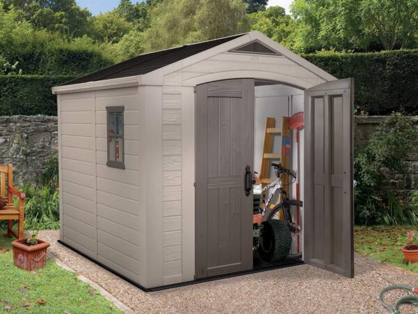 Keter Factor 8x8 Foot Large Resin Outdoor Shed