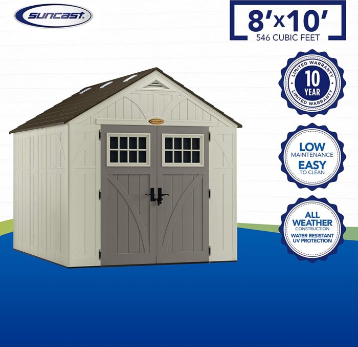 Suncast BMS8100 8' x 10' Tremont Storage Shed