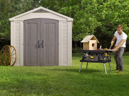Keter Factor 8x8 Foot Large Resin Outdoor Shed