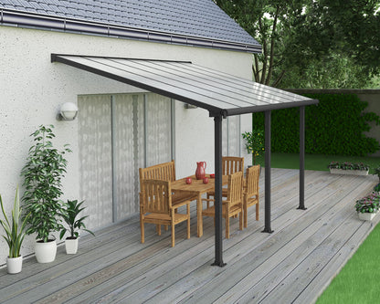 Palram OLYMPIA 3X4.25 GREY CLEAR PATIO COVER