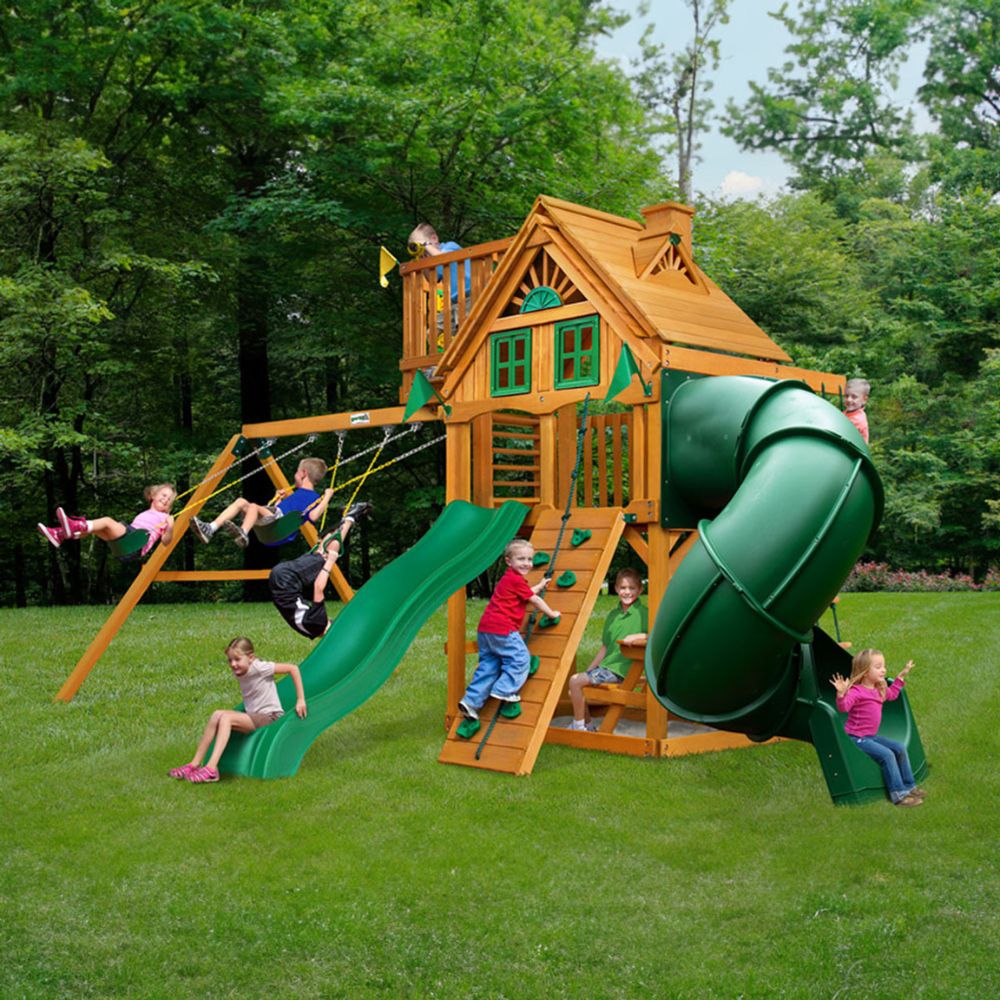 Mountaineer With Sky Loft Swing Set