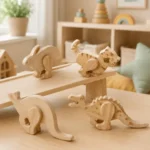 Wooden Animal Ramp Walker Set for Toddlers – 5-Piece Gravity-Powered Learning Toy - Image 8