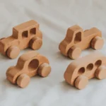 Wooden Toy Cars for Toddlers – 4-Piece Handmade Vehicle Set - Image 2