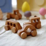 Wooden Toy Cars for Toddlers – 4-Piece Handmade Vehicle Set - Image 4